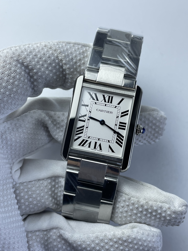 (준비완료/특급배송)NO.2280/K11공장 27mm 까르띠에 탱크솔로 스틸 브슬