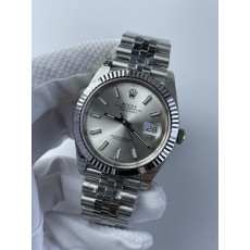 (준비완료/특급배송)NO.2347/VS공장 롤렉스 데이저스트 41미리 실버 바인덱스 쥬빌레 플루티드