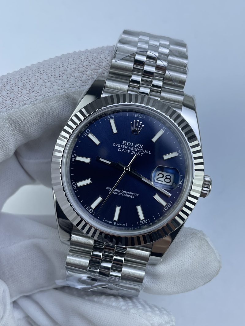 (준비완료/특급배송)NO.3252/롤렉스 데이저스트 41 블루 바 인덱스 126334 QP공장