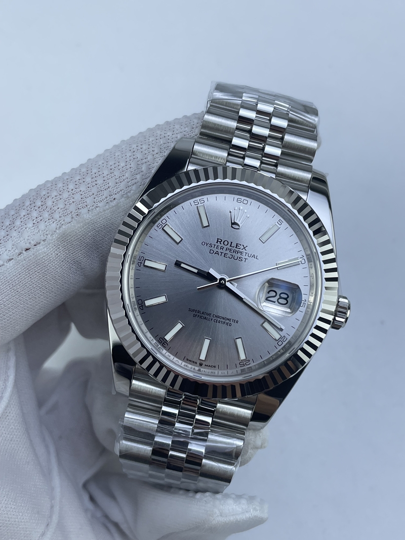(준비완료/특급배송)NO.3257/롤렉스 데이저스트 126334 41미리 실버다이얼 바인덱스 QP공장